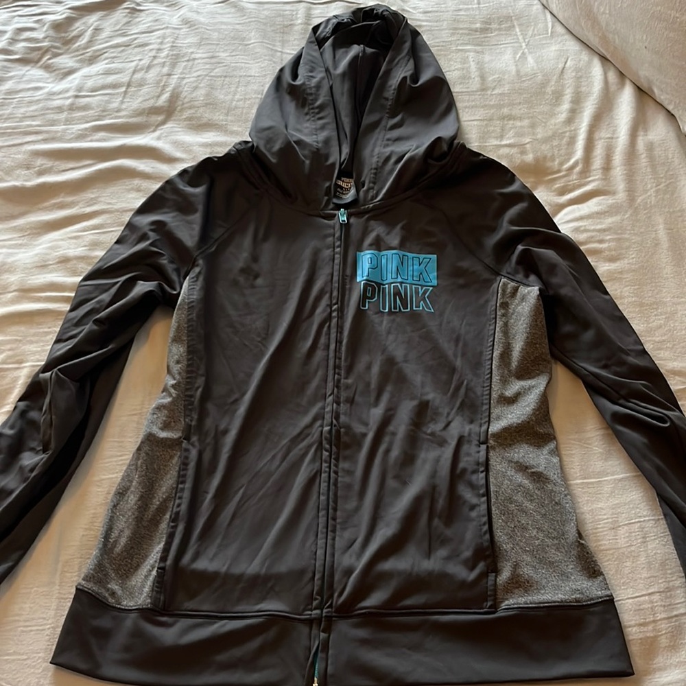 Victoria’s Secret pink large zip up hoodie